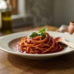 gotowe danie spaghetti