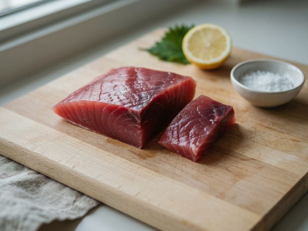 przygotowanie sushi z tuńczykiem