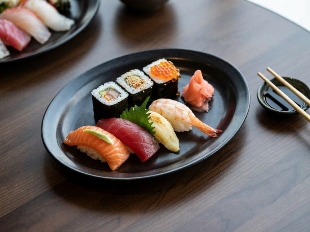 świeże ryby do sushi