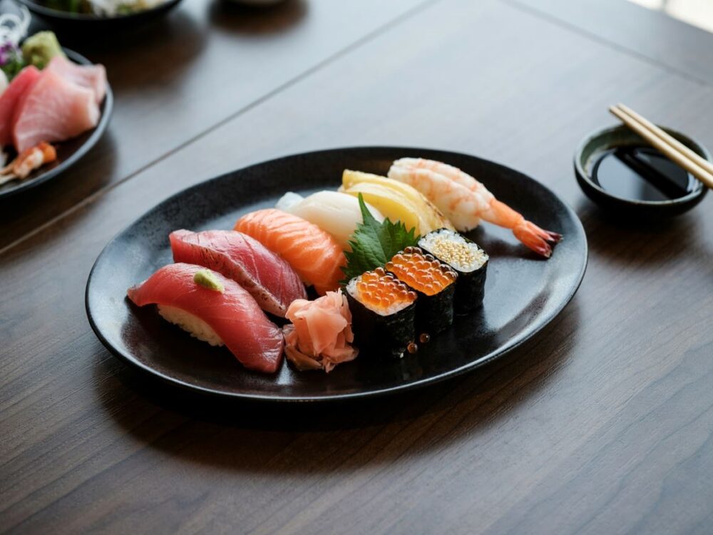 wasabi i imbir do sushi